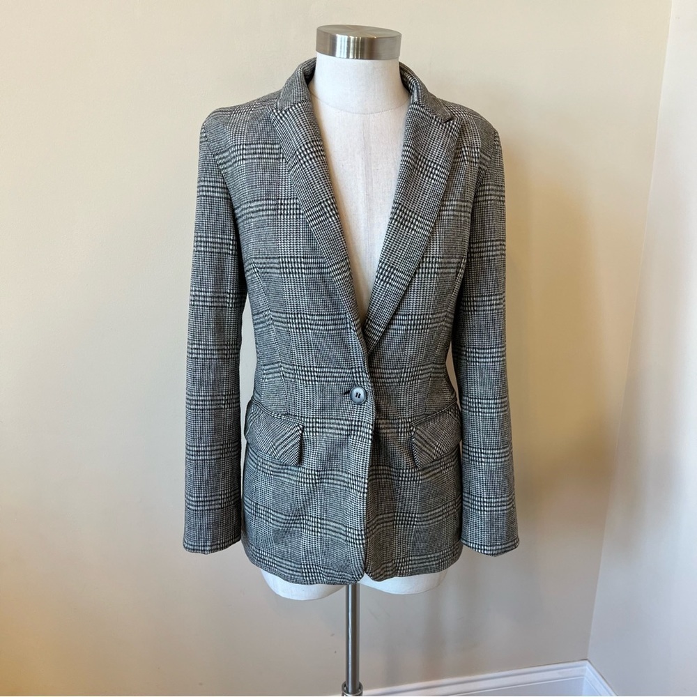 Jason Wu Plaid Check Patterned Blazer Jacket 17526 - image 7